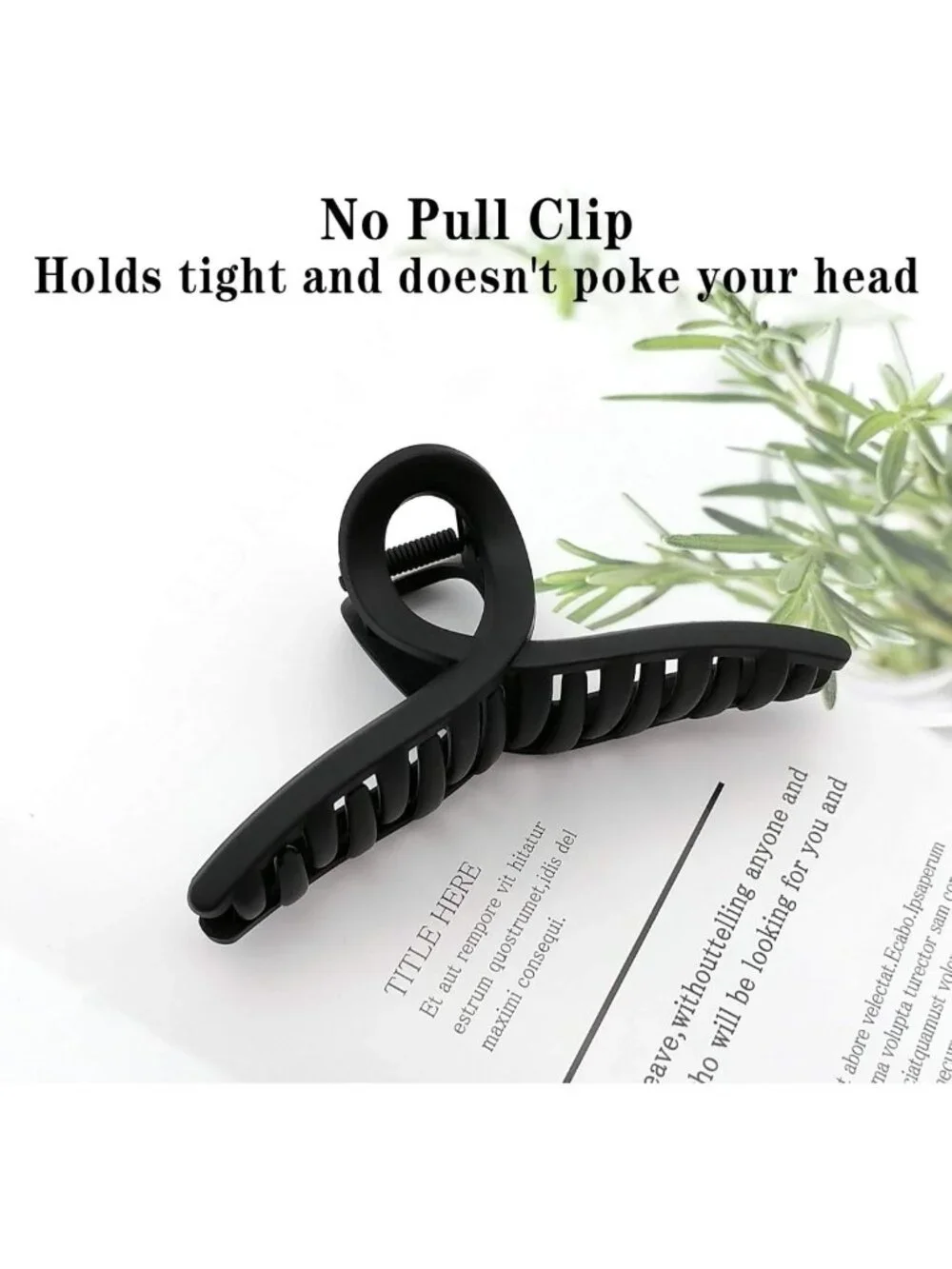 Large Matte Hair Claw Clips - No Slip Butterfly Jaw Clips for All Hair Types, 4